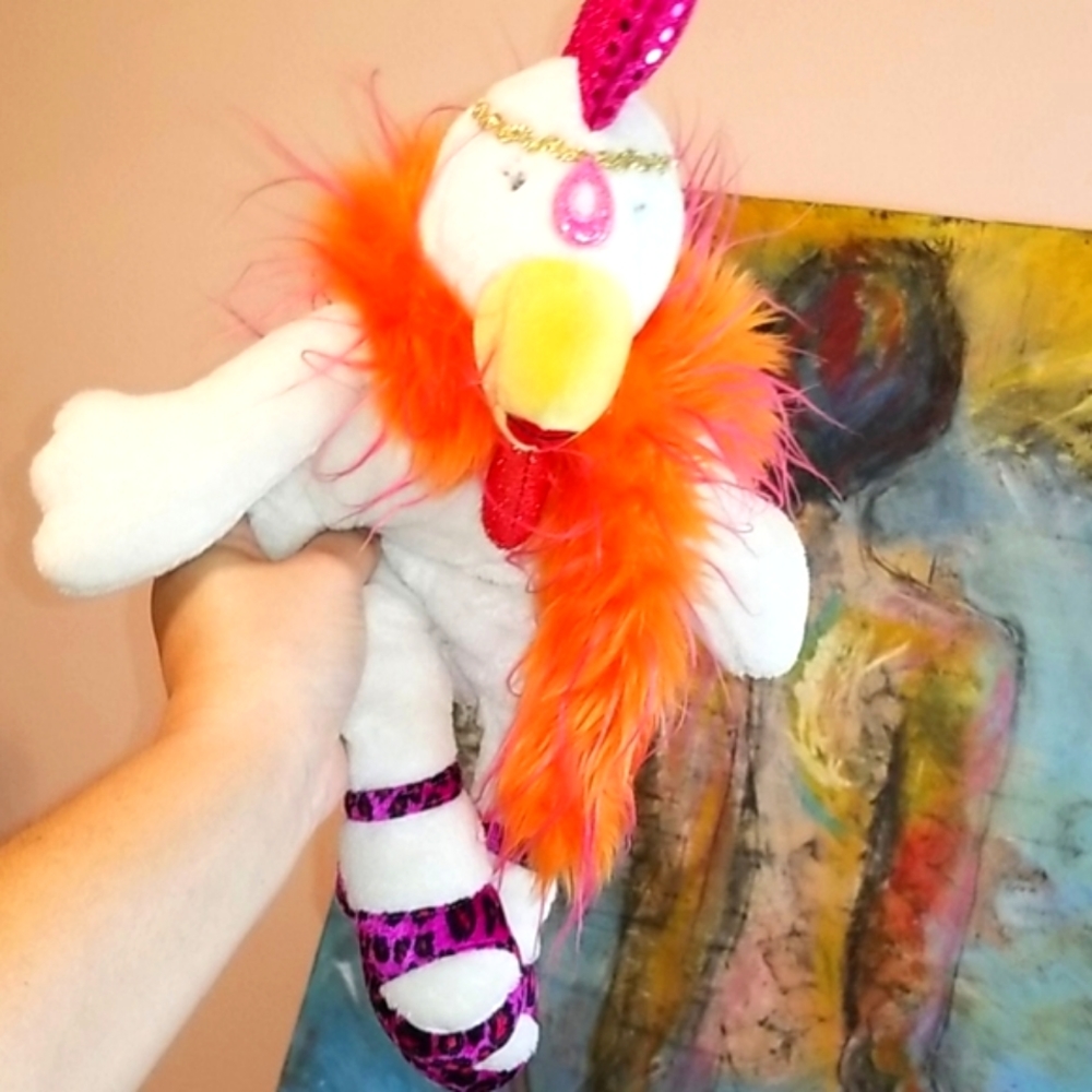 NEIMAN MARCUS Fancy chicken pink leopard shoes BY manhattan toy adorbes❤‼